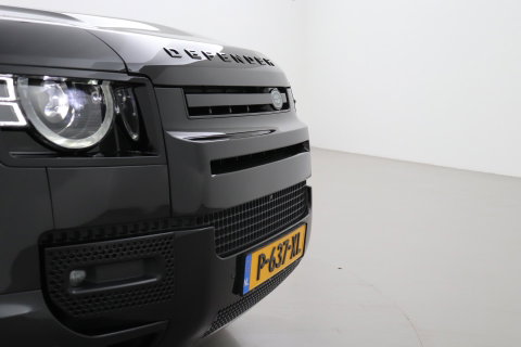 Land Rover Defender 90 D300 X | BTW | 23 Inch | Canvas Vouwdak | ClearSight | Trekhaak | Head-Up | Koelbox | Meridian Surround