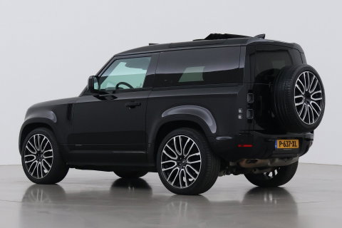 Land Rover Defender 90 D300 X | BTW | 23 Inch | Canvas Vouwdak | ClearSight | Trekhaak | Head-Up | Koelbox | Meridian Surround