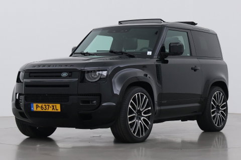 Land Rover Defender 90 D300 X | BTW | 23 Inch | Canvas Vouwdak | ClearSight | Trekhaak | Head-Up | Koelbox | Meridian Surround