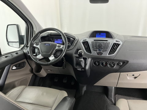Ford Transit Custom 290 2.2 TDCI L2H1 Limited DC *DUBBEL-CABINE | DUBBELE-SCHUIFDEUR | LEATHER | NAVI-FULLMAP | CAMERA | AIRCO | CRUISE | PDC | 16''ALU | TOWBAR*