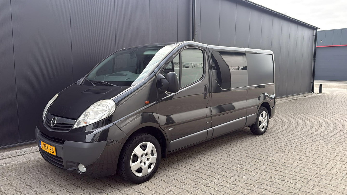 Opel Vivaro 2.0 CDTI L2H1 DC 1e eig. dubbel cabine zwart lang L2