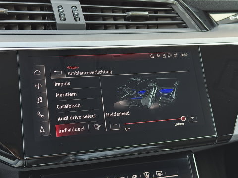 Audi Q8 e-tron 50 quattro Advanced Edition 95 kWh | Head-Up Display | Elektrische Stoelen + Geheugen | Apple Carplay | Android Auto | Luchtvering | Adaptieve Cruise Control | Navigatie | Stoelverwarming |