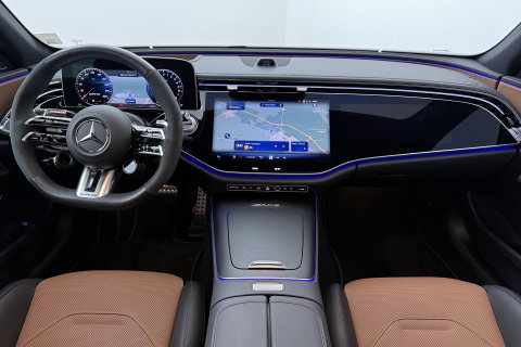 Mercedes-Benz E-Klasse 53 AMG 4MATIC+ | Nightpakket | Panoramadak | Burmester | Stoelverwarming+ventilatie | Head-Up | 21 Inch