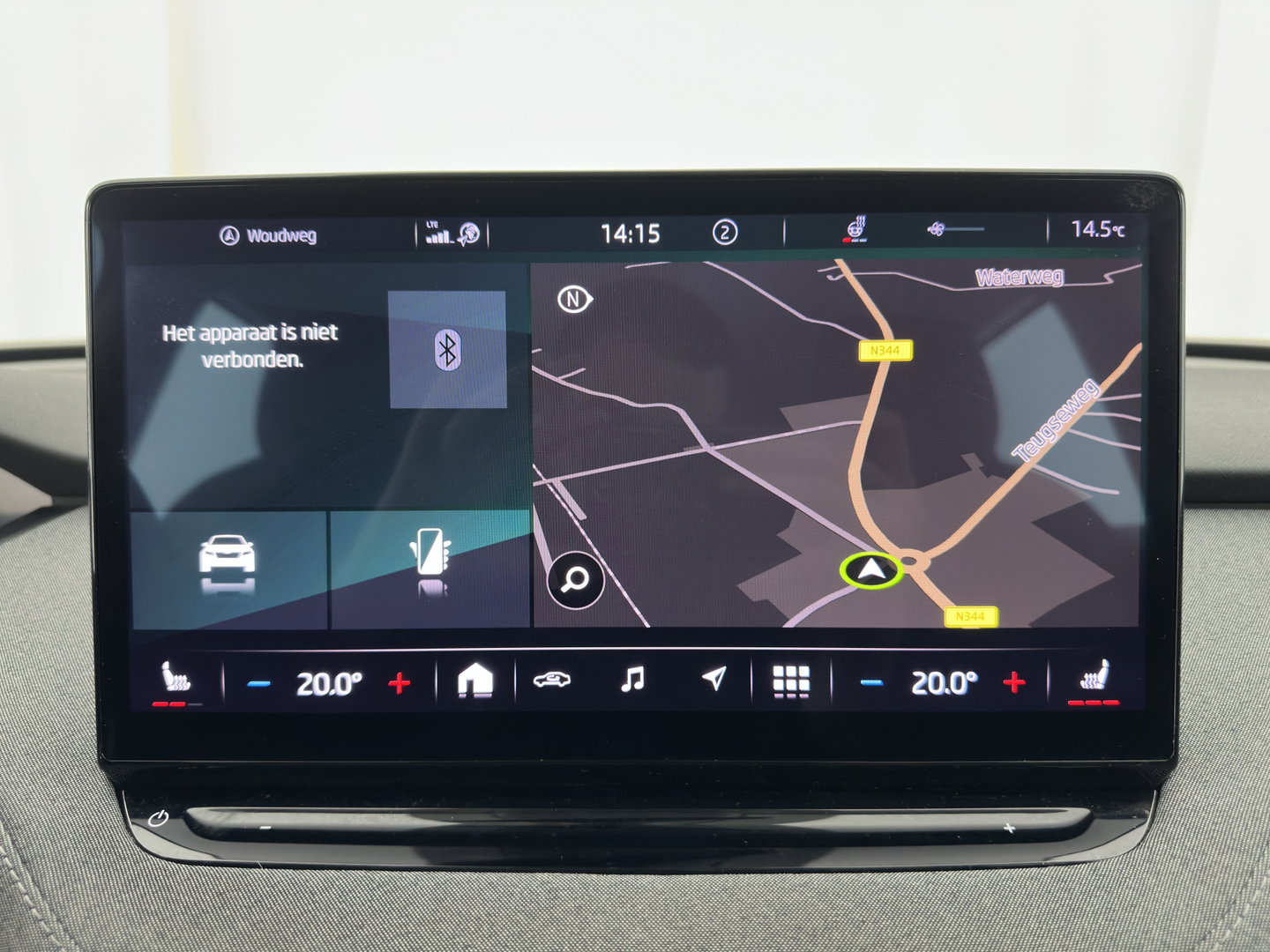 Škoda Enyaq iV 80 (INCL-BTW) *AUT | LEATHER-FABRIC | FULL-LED | DIGI-COCKPIT | CAMERA | KEYLESS | NAVI-FULLMAP | AMBIENTLIGHT | ECC | HEATED-COMFORTSEATS | DAB+ | PDC | CRUISE | CARPLAY | 17"ALU*