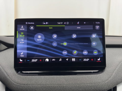Škoda Enyaq iV 80 (INCL-BTW) *AUT | LEATHER-FABRIC | FULL-LED | DIGI-COCKPIT | CAMERA | KEYLESS | NAVI-FULLMAP | AMBIENTLIGHT | ECC | HEATED-COMFORTSEATS | DAB+ | PDC | CRUISE | CARPLAY | 17"ALU*