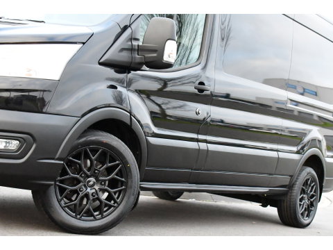Ford Transit 350 2.0 TDCI L3H2 Black Edition Camera, Cruise, Caplay, Automaat, 130PK, Trekhaak, Multimedia, Sensoren, UNIEK!
