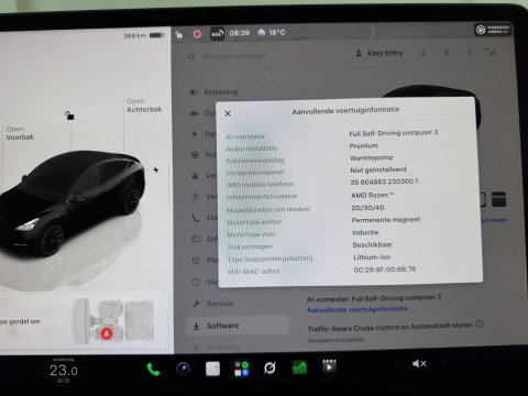 Tesla Model Y Long Range AWD 75 kWh (3-Fase-11kW) {SoH-87%} (INCL-BTW) Aut. *HEATPUMP | PANO | AUTOPILOT | LEATHER | NAVI-FULLMAP | MATRIX-LED | KEYLESS | DIGI-COCKPIT | DAB+ | HEATED-COMFORTSEATS | PRIVACYGLASS | TOPVIEW | 20''ALU*