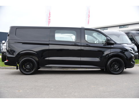 Ford Transit Custom 300 2.0 TDCI L2H1 Limited Black Edition Adaptieve Cruise, Camera, Carplay, LED, 2 x Schuifdeur, Automaat, 170pk, Stoelverwarming, Sensoren, Uniek!