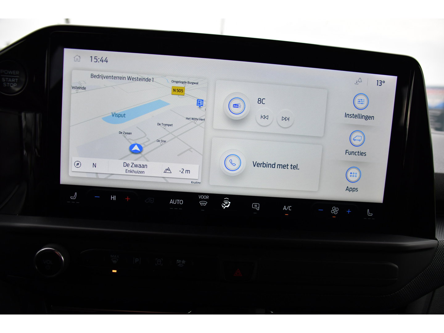 Ford Transit Custom 300 2.0 TDCI L2H1 Limited Black Edition Adaptieve Cruise, Camera, Carplay, LED, 2 x Schuifdeur, Automaat, 170pk, Stoelverwarming, Sensoren, Uniek!