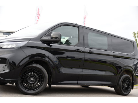 Ford Transit Custom 300 2.0 TDCI L2H1 Limited Black Edition Adaptieve Cruise, Camera, Carplay, LED, 2 x Schuifdeur, Automaat, 170pk, Stoelverwarming, Sensoren, Uniek!