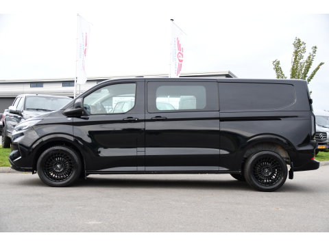 Ford Transit Custom 300 2.0 TDCI L2H1 Limited Black Edition Adaptieve Cruise, Camera, Carplay, LED, 2 x Schuifdeur, Automaat, 170pk, Stoelverwarming, Sensoren, Uniek!