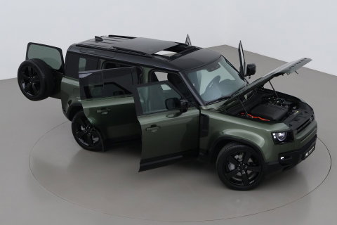 Land Rover Defender 2.0 P300e 110 X-Dynamic HSE | 6-Persoons | Meridian Surround | ClearSight | Head-Up | Massage+Ventilatie | 22 Inch