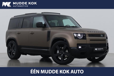 Land Rover Defender 110 P300e X-Dynamic HSE | SATIN | Luchtvering | Panoramadak | Trekhaak | 360° Camera | Meridian Surround | Stoelventilatie | 22 Inch