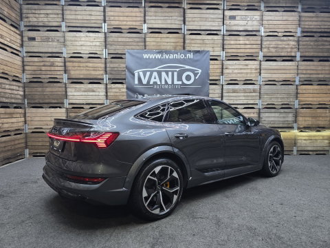 Audi e-tron Sportback S quattro 503PK! S edition 95 kWh Pano ACC Trekhaak 360 BlackPack Keyless 21"LM
