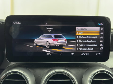 Mercedes-Benz C-Klasse Estate 300 e Business Solution AMG-Limited (Plug-in) {SoH-97%} (INCL-BTW) Aut. *LEATHER-ALCANTARA | MULTIBEAM-LED | NAVI-FULLMAP | TOPVIEW | DAB | CARPLAY | DIGI-COCKPIT | HEATED-SPORTSEATS | KEYLESS | PRIVACY-GLASS | SHIFTPADDLES | TOWBAR | 18"