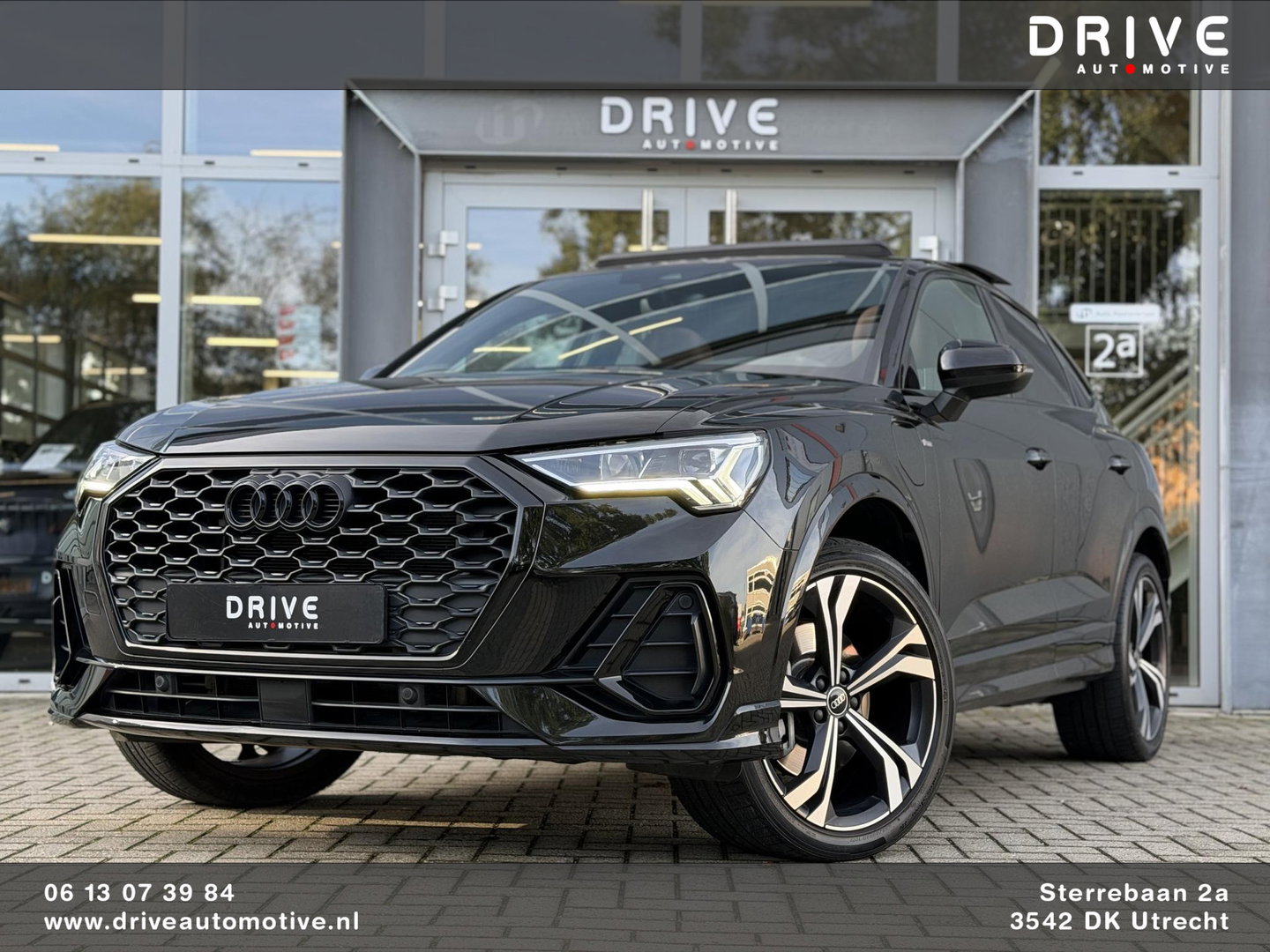 Audi Q3 Sportback 45 TFSI e S-Line |Pano|Leer|Memory|Sfeer|20"|Trekhaak|Optiek Zwart Plus