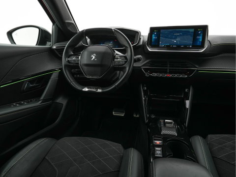 Peugeot e-208 EV GT 350 50 kWh [3-Fase-11kW] *HEATPUMP | FULL-LED | DIGI-COCKPIT | BLINDSPOT | CAMERA | LEATHER-ALCANTARA | AMBIENTLIGHT | NAVI-FULLMAP | LANE-ASSIST | KEYLESS | DAB | CCS-FASTLOADER | HEATED-SPORTSEATS | PRIV