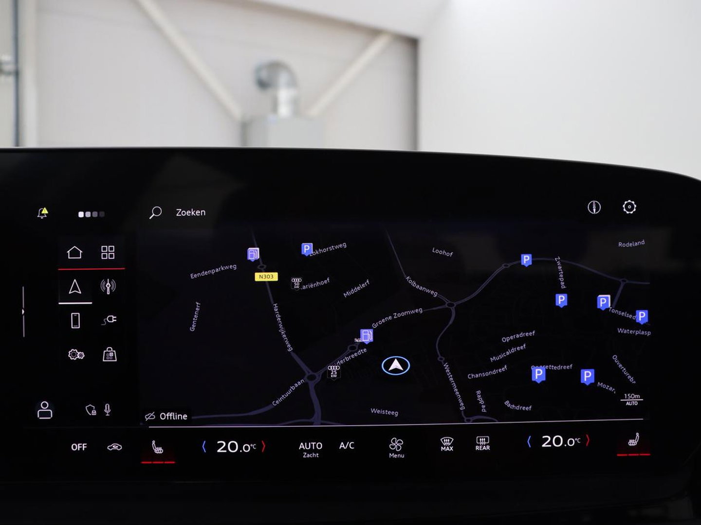 Audi Q6 e-tron edition performance 100 kWh | SOH 95.5% | Cruise control | Stoelverwarming | Carplay | Park assist | Climate control | Navigatie | Elektrische kofferbak | 19" velgen |