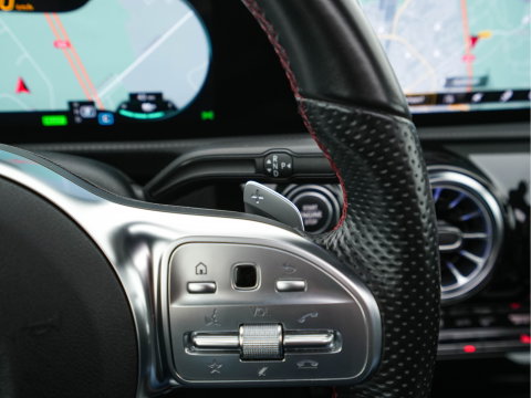 Mercedes-Benz CLA-Klasse Shooting Brake 250 e AMG-Styling Limited Business Solution (Plug-in) {SoH-95%} (INCL-BTW) Aut. *PANO | LEATHER-MICROFIBRE | MEMORY-PACK | MULTIBEAM-LED | BLINDSPOT | HEATED-SPORTSEATS | AMBIENTLIGHT | KEYLESS | DIGI-COCKPIT | DAB+ | NAVI-FULLMAP | CAMERA