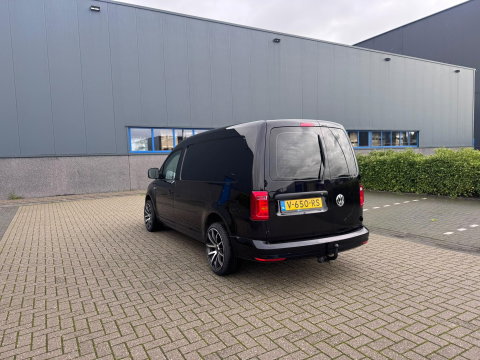 Volkswagen Caddy 2.0 TDI L2 Maxi EURO6 Leer Airco Cruise ZWART LM