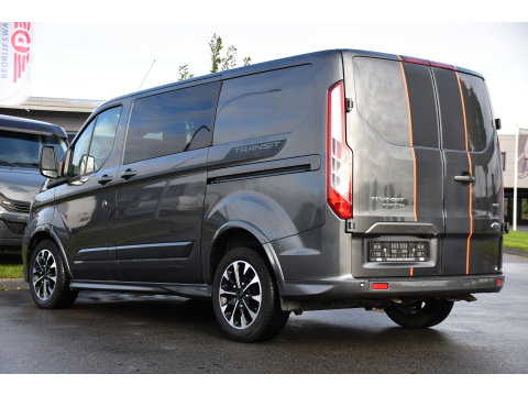 Ford Transit Custom 290 2.0 TDCI L1H1 Sport DC Cruise, Camera, Carplay, Leder, LED, 170pk, 2 x Schuifdeur, Automaat, Stoelverwarming, Uniek!