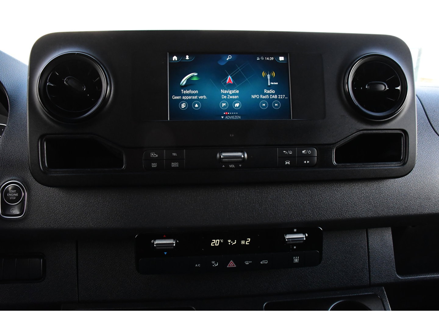 Mercedes-Benz Sprinter 319 3.0 V6 CDI L2H2 RWD AMG Edition Camera, Cruise, Carplay, 190pk, Automaat, Multimedia, LED, Stoelverwarming, Standkachel, Uniek!