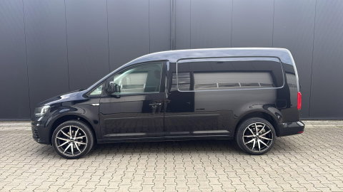 Volkswagen Caddy 2.0 TDI L2 Maxi EURO6 Leer Airco Cruise ZWART LM