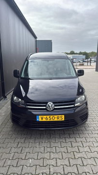 Volkswagen Caddy 2.0 TDI L2 Maxi EURO6 Leer Airco Cruise ZWART LM