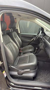 Volkswagen Caddy 2.0 TDI L2 Maxi EURO6 Leer Airco Cruise ZWART LM