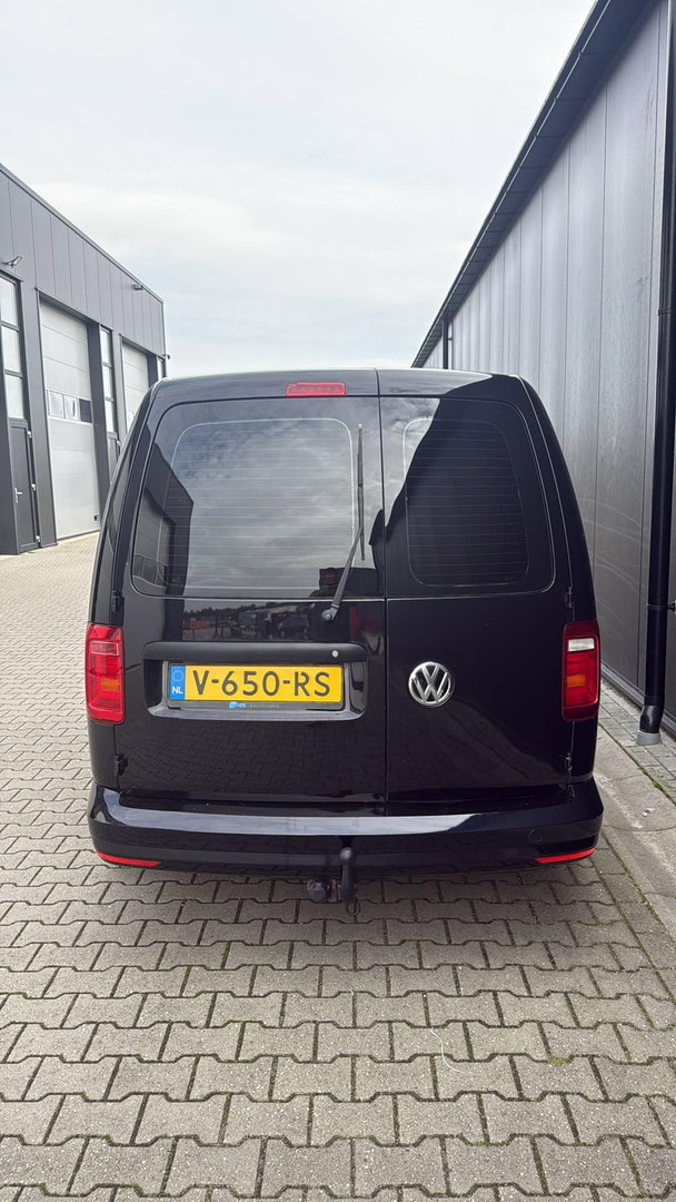 Volkswagen Caddy 2.0 TDI L2 Maxi EURO6 Leer Airco Cruise ZWART LM
