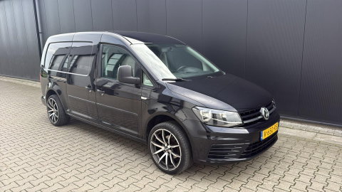 Volkswagen Caddy 2.0 TDI L2 Maxi EURO6 Leer Airco Cruise ZWART LM