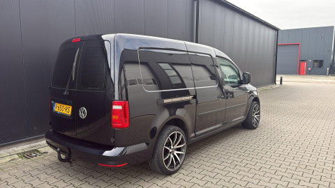 Volkswagen Caddy 2.0 TDI L2 Maxi EURO6 Leer Airco Cruise ZWART LM