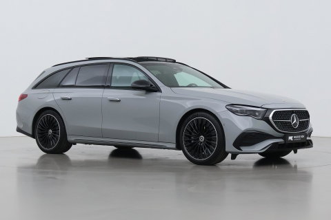 Mercedes-Benz E-Klasse 300 e AMG Line | Nightpakket | Panoramadak | 360° Camera | Trekhaak | Keyless | Stoelverwarming | 20 Inch