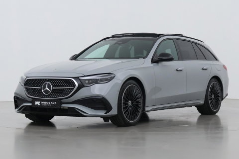 Mercedes-Benz E-Klasse 300 e AMG Line | Nightpakket | Panoramadak | 360° Camera | Trekhaak | Keyless | Stoelverwarming | 20 Inch