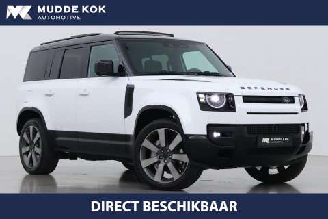Land Rover Defender P300e 110 X-Dynamic HSE | ClearSight | Meridian Surround | Panoramadak | Trekhaak | Stoelventilatie | Koelbox | 22 Inch