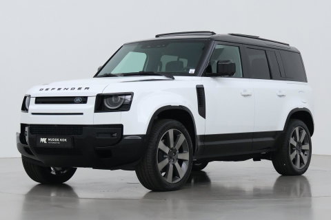 Land Rover Defender P300e 110 X-Dynamic HSE | ClearSight | Meridian Surround | Panoramadak | Trekhaak | Stoelventilatie | Koelbox | 22 Inch