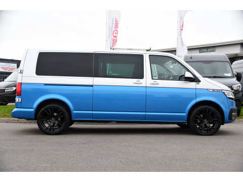 Volkswagen Transporter 2.0 TDI L2H1 30 DC Bulli Virtual, Adaptieve Cruise, Camera, Leder, LED, 2 x Schuifdeur, Stoelverwarming, Automaat, Uniek!