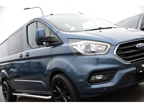 Ford Transit Custom 300 2.0 TDCI L2H1 Limited DC Adaptieve Cruise, Camera, Cruise, 2 x Schuifdeur, 130pk, Automaat, Trekhaak, Stoelverwarming, Sensoren, Uniek!