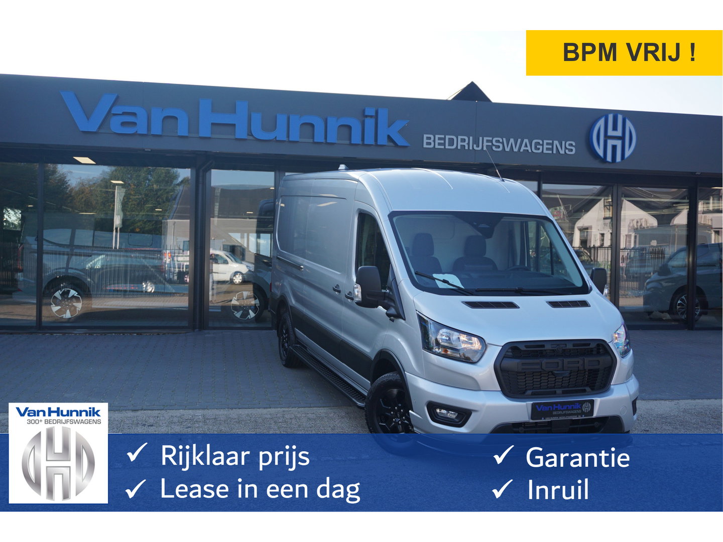 Ford Transit 350L 130PK AUT JWR EDITION L3H2 BPM VRIJ!! Sync4 Navi, 360 Camera, LM Velg, Trekhaak!! NR. A64