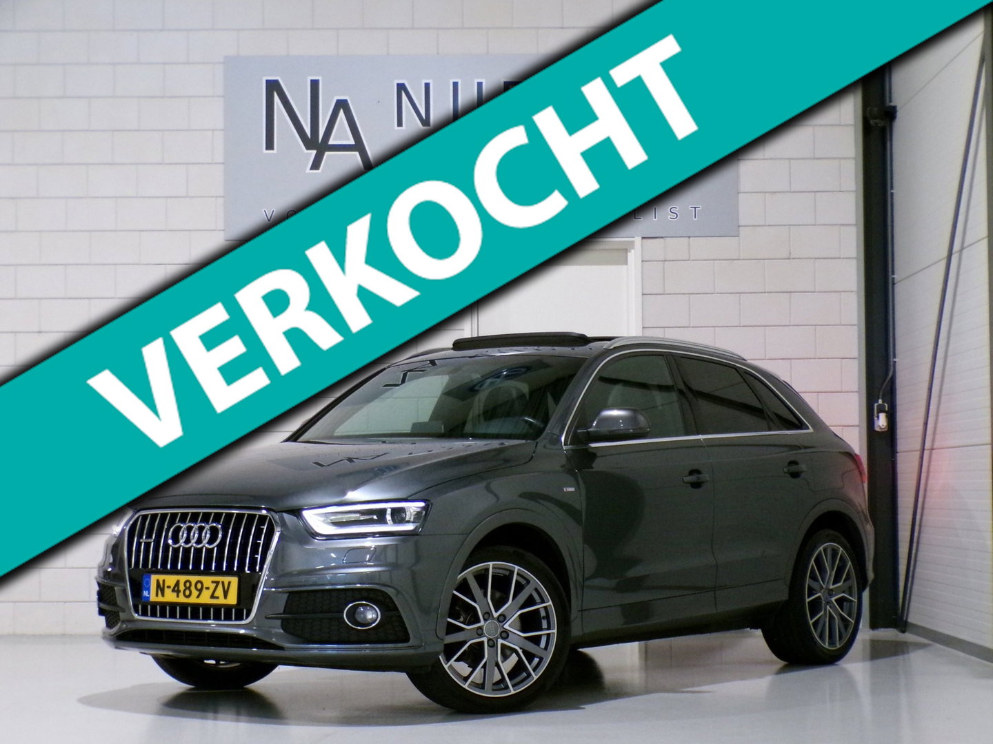 Audi Q3 2.0 TFSI Quattro S Line "Automaat" 2X S-Line Pano Stoelverwarming Xenon-LED 19"Velgen Navigatie Cruise-control Garantie