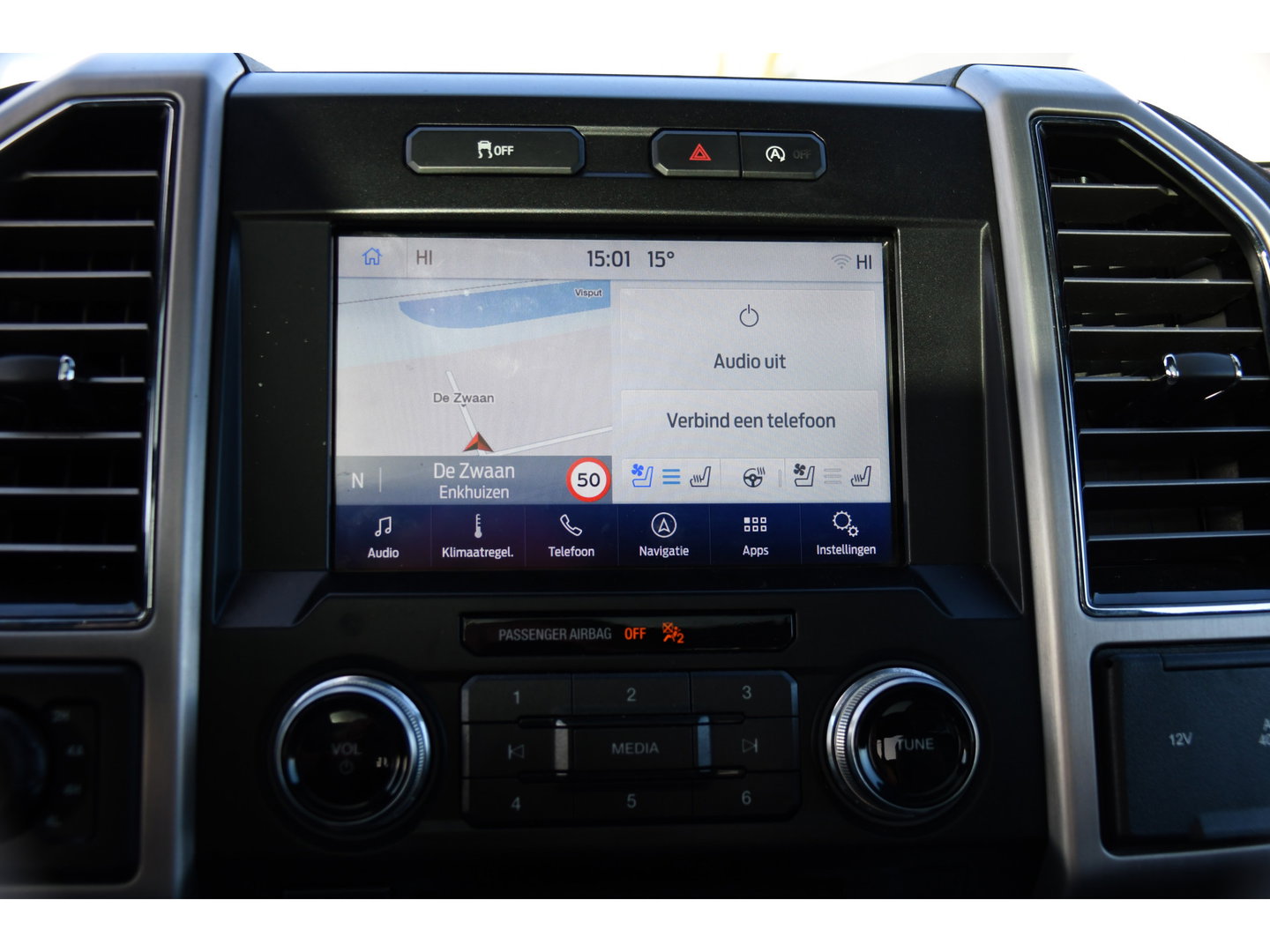 Ford USA F-150 3.5 V6 Ecoboost SuperCrew Camera, Cruise, Carplay, Leder, Stoelverwarming, Automaat, LED, 3500kg Trekhaak, Uniek!