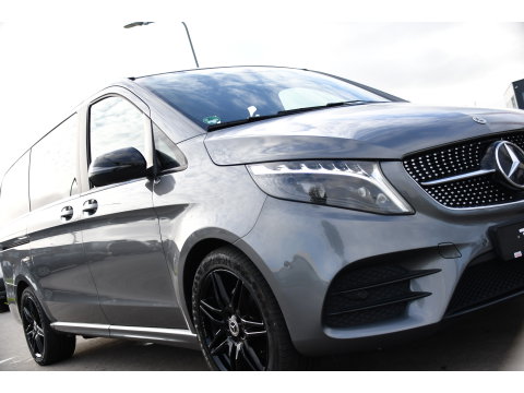 Mercedes-Benz V-Klasse 300d Lang DC AMG Edition 360 Camera, Cruise, Carplay, LED, Leder, Stoelverwarming, Trekhaak, 2 x Schuifdeur, Uniek!
