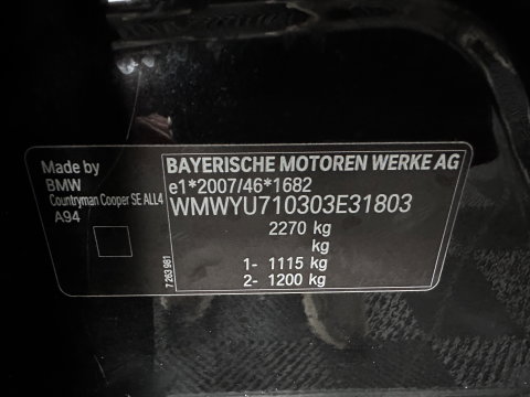 MINI Countryman 1.5 Cooper S E ALL4 (Plug-in) Aut. *LEATHER-FABRIC | FULL-LED | SPORT-SEATS | AMBIENT-LIGHT | KEYLESS | PRIVACY-GLASS | NAVI-FULLMAP | ECC | PDC | CRUISE | 18''ALU*