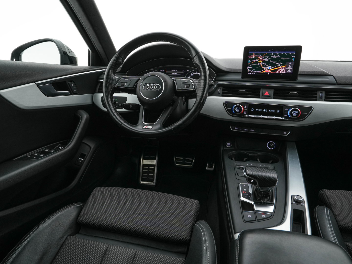 Audi A4 Avant 1.4 TFSI Sport S line edition Aut. *LEATHER-FABRIC | FULL-LED | SPORT-SEATS | NAVI-FULLMAP | SHIFT-PADDLES | PRIVACY-GLASS | ECC | PDC | CRUISE | 18''ALU*