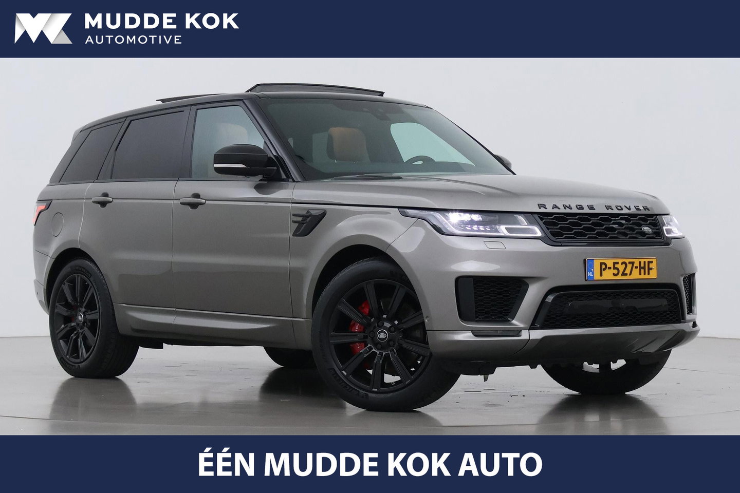 Land Rover Range Rover Sport P400e HSE | Luchtvering | Black Pack | Meridian | 360° Camera | Panoramadak | Ventilatiestoelen | Keyless | 21 Inch