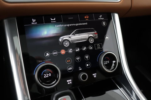Land Rover Range Rover Sport P400e HSE | Luchtvering | Black Pack | Meridian | 360° Camera | Panoramadak | Ventilatiestoelen | Keyless | 21 Inch