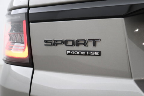 Land Rover Range Rover Sport P400e HSE | Luchtvering | Black Pack | Meridian | 360° Camera | Panoramadak | Ventilatiestoelen | Keyless | 21 Inch