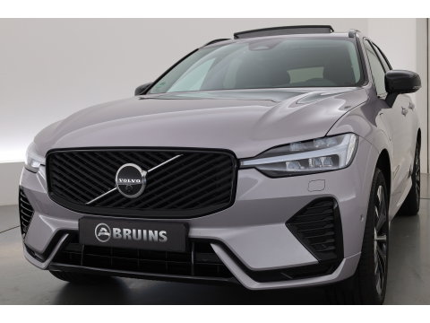 Volvo XC60 2.0 T8 Plug-in hybrid AWD Ultra Dark | Pano-dak | Trekhaak | Head-up | 360 camera | Stoel + stuurverw. | aurora silver |