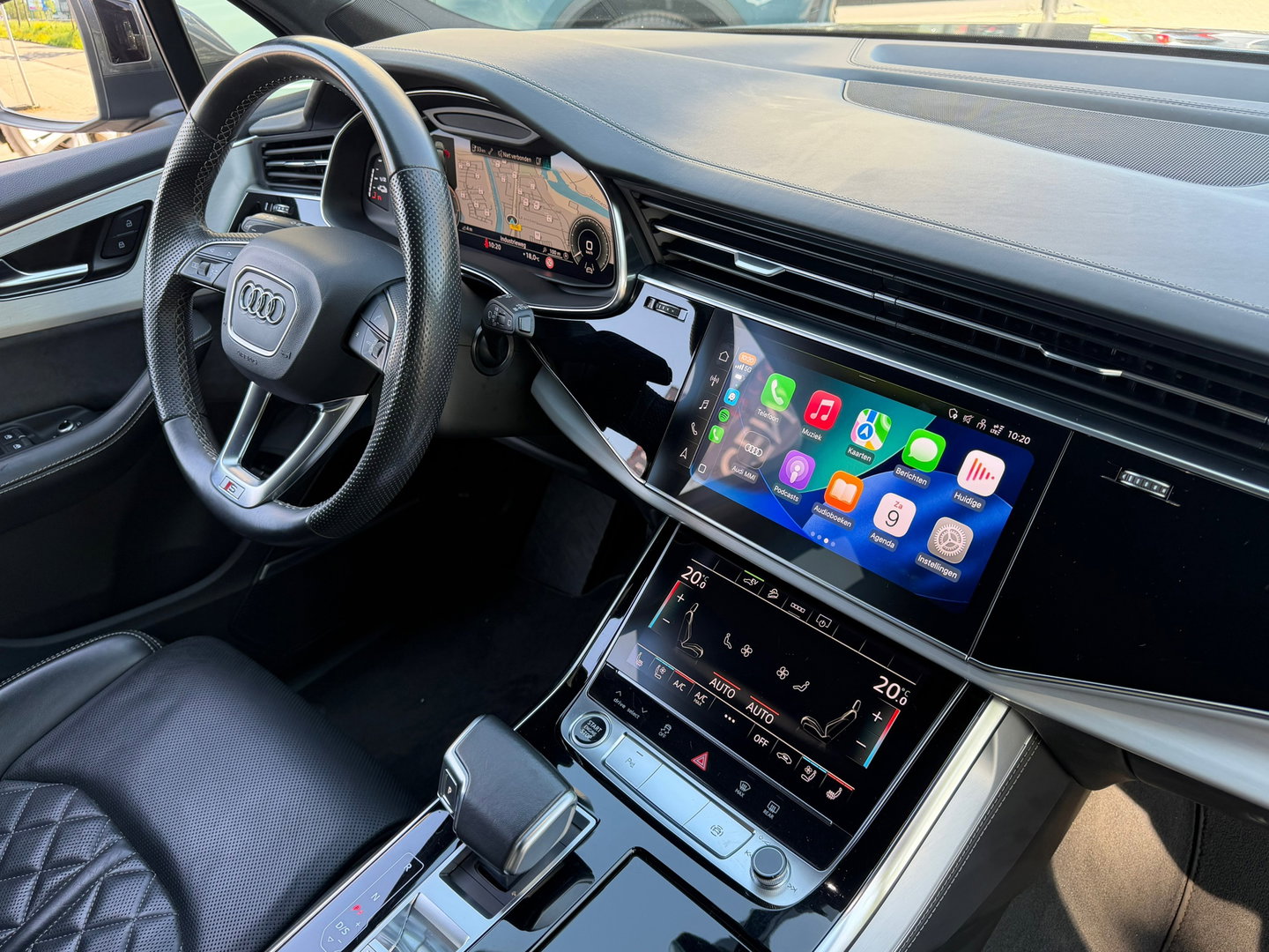 Audi Q7 55 TFSI e quattro S-Line NL-Auto|B&O|RS-zetels|Memory|ACC|Matrix|Camera|Luchtvering