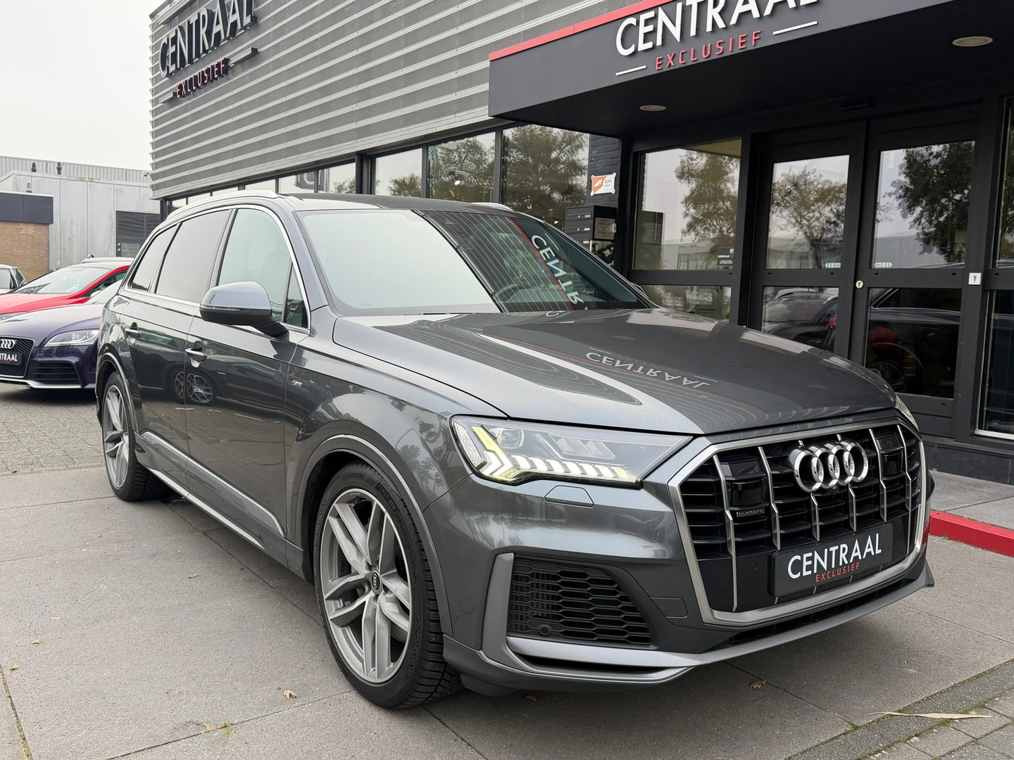 Audi Q7 55 TFSI e quattro S-Line NL-Auto|B&O|RS-zetels|Memory|ACC|Matrix|Camera|Luchtvering